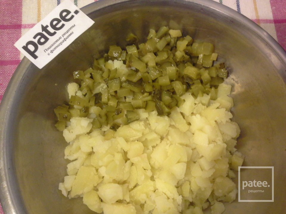 Винегрет с рыбой "Смокинг" - Шаг 5