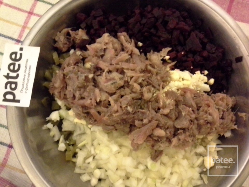 Винегрет с рыбой "Смокинг" - Шаг 12