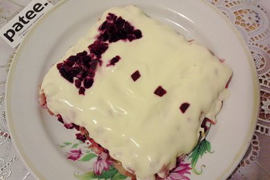 Винегрет с рыбой "Смокинг" - приготовление