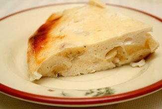 Творожная запеканка с бананом