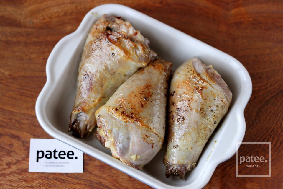 Голени индейки, запечённые в апельсиново-горчичном соусе - Шаг 9