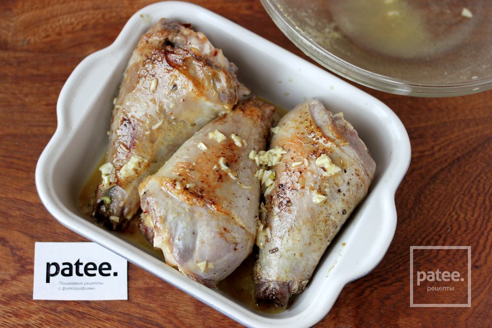 Голени индейки, запечённые в апельсиново-горчичном соусе - Шаг 10