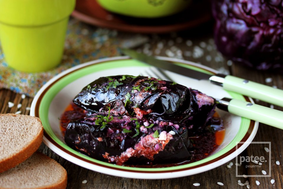 Голубцы из краснокочанной капусты - Шаг 16