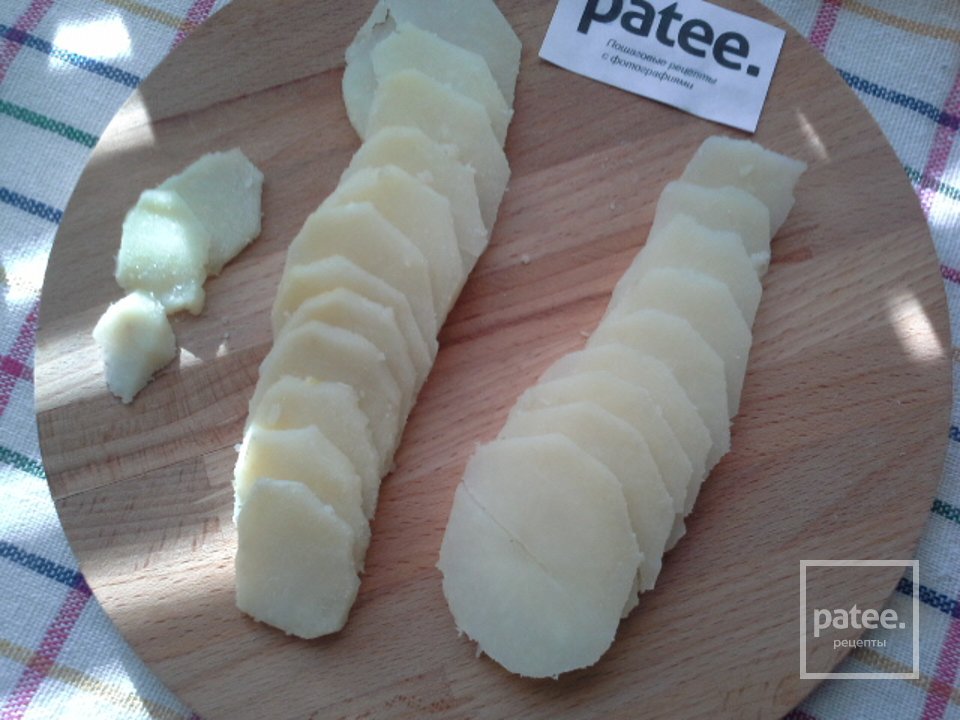 Салат из картофеля, яблок и бананов с имбирем - Шаг 4