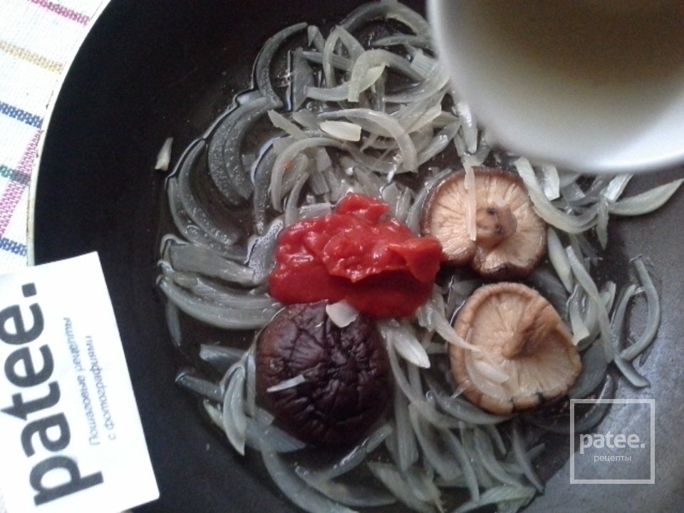 Спагетти с грибами шиитаке - Шаг 11