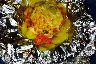 Куриные бедрышки в фольге