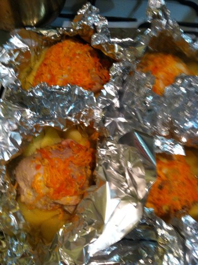 Куриные бедрышки в фольге - Шаг 5