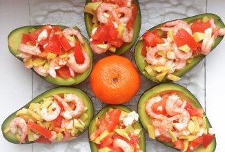 Весенний салат из авокадо