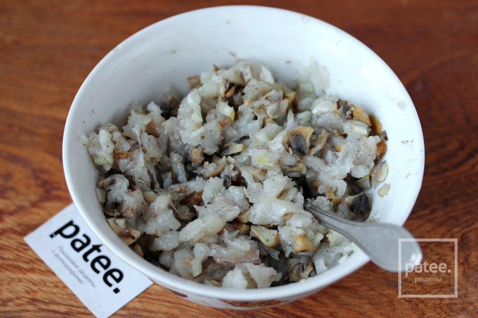 Равиоли с рыбой и грибами - Шаг 10