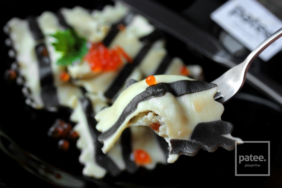 Равиоли с рыбой и грибами - Шаг 21