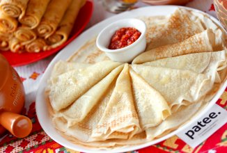 Постные блины без молока и яиц