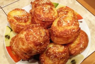 Булочки с сыром и чесноком