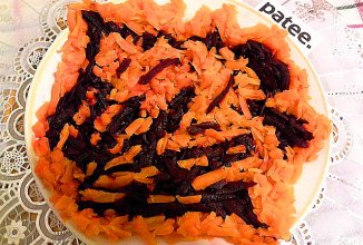 Салат из свеклы и моркови со сметаной "Здоровье"