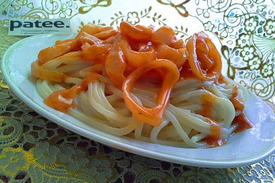 Спагетти с пикантным соусом - приготовление