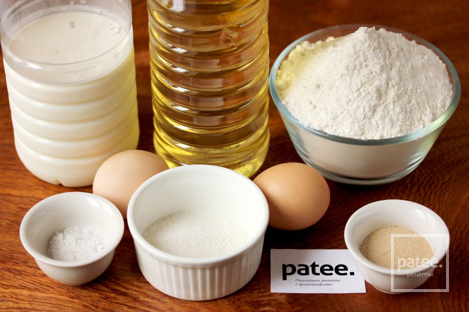 Тонкие дрожжевые блины - Шаг 1