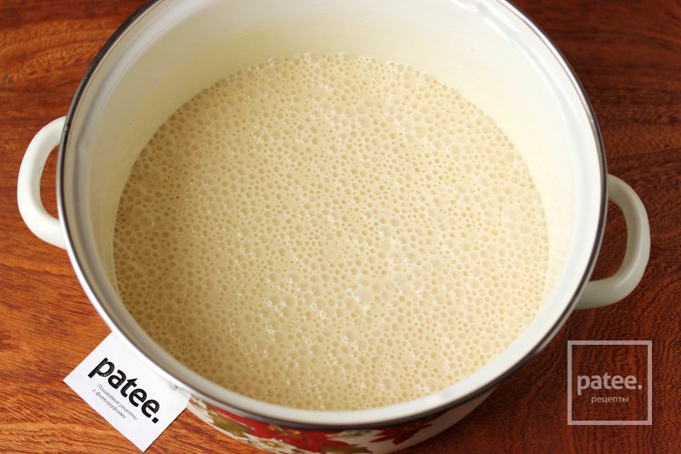 Тонкие дрожжевые блины - Шаг 13
