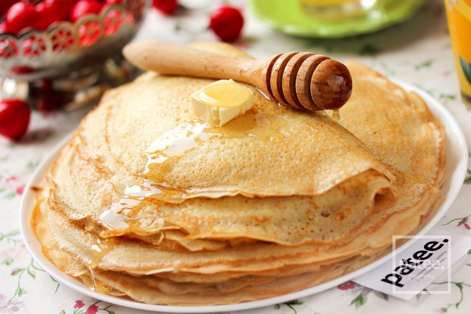 Тонкие дрожжевые блины - Шаг 17