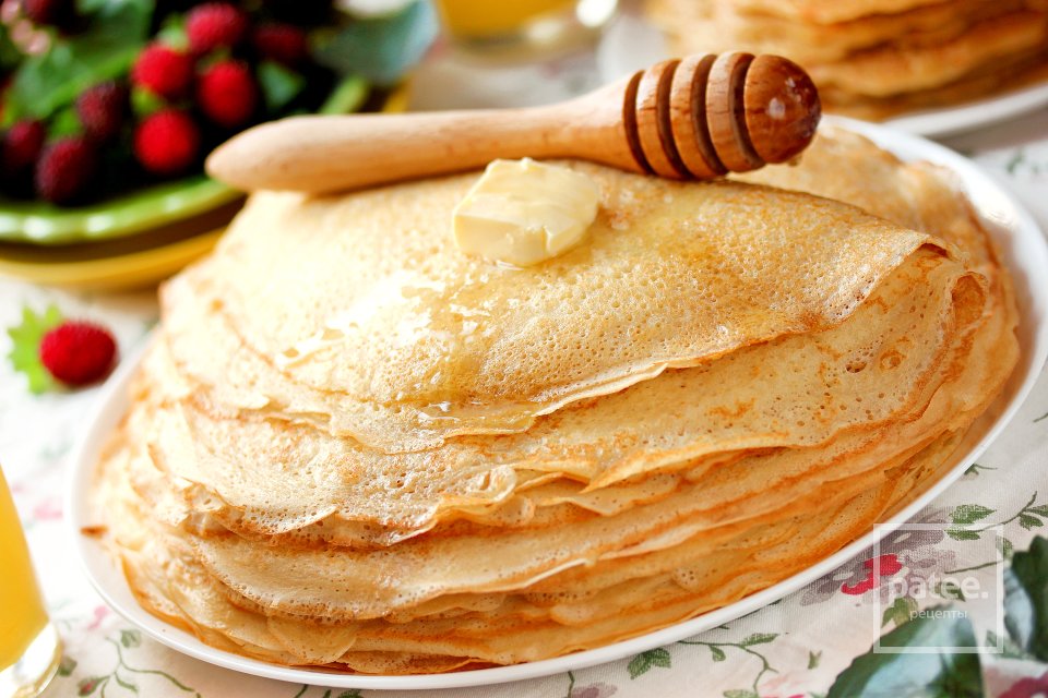Тонкие дрожжевые блины - Шаг 18