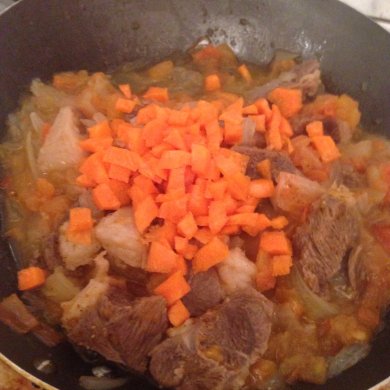 Баранина с овощами. - Шаг 8