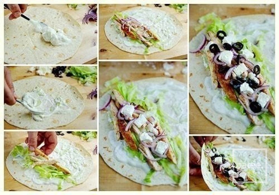 Греческий рулет с курицей - Шаг 1