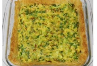 Луково-сырный пирог