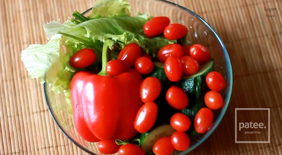 Греческий салат с мятой - Шаг 1