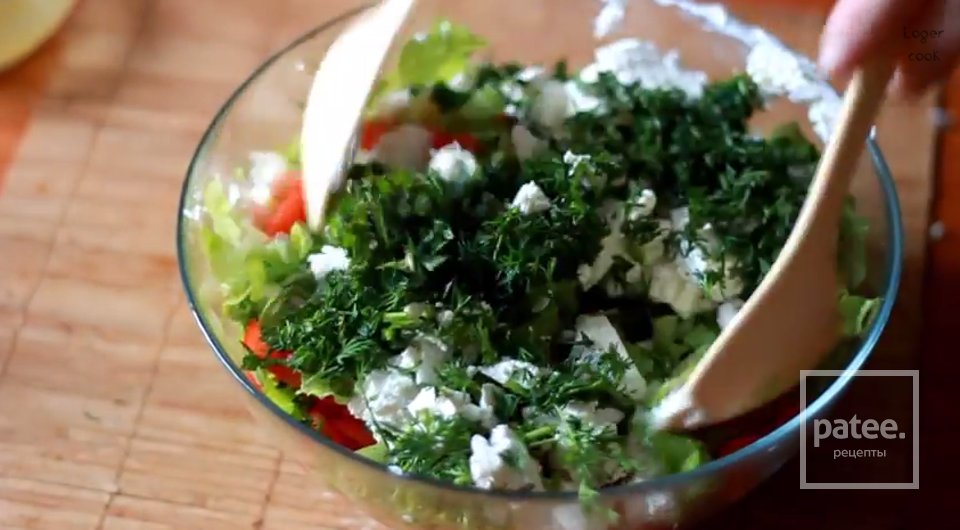 Греческий салат с мятой - Шаг 4