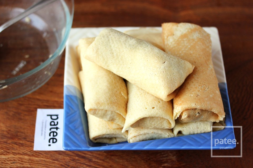 Блины фаршированные рыбой и сыром - Шаг 10