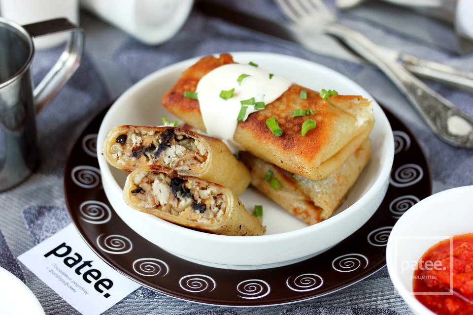 Блины фаршированные рыбой и сыром - Шаг 13