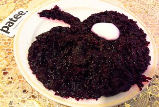 Свекольный салат с яйцом