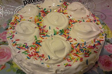 Торт "Белые розы" - приготовление