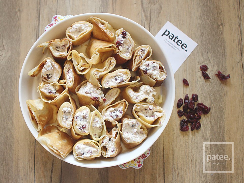 Блинная запеканка с творогом и клюквой - Шаг 8