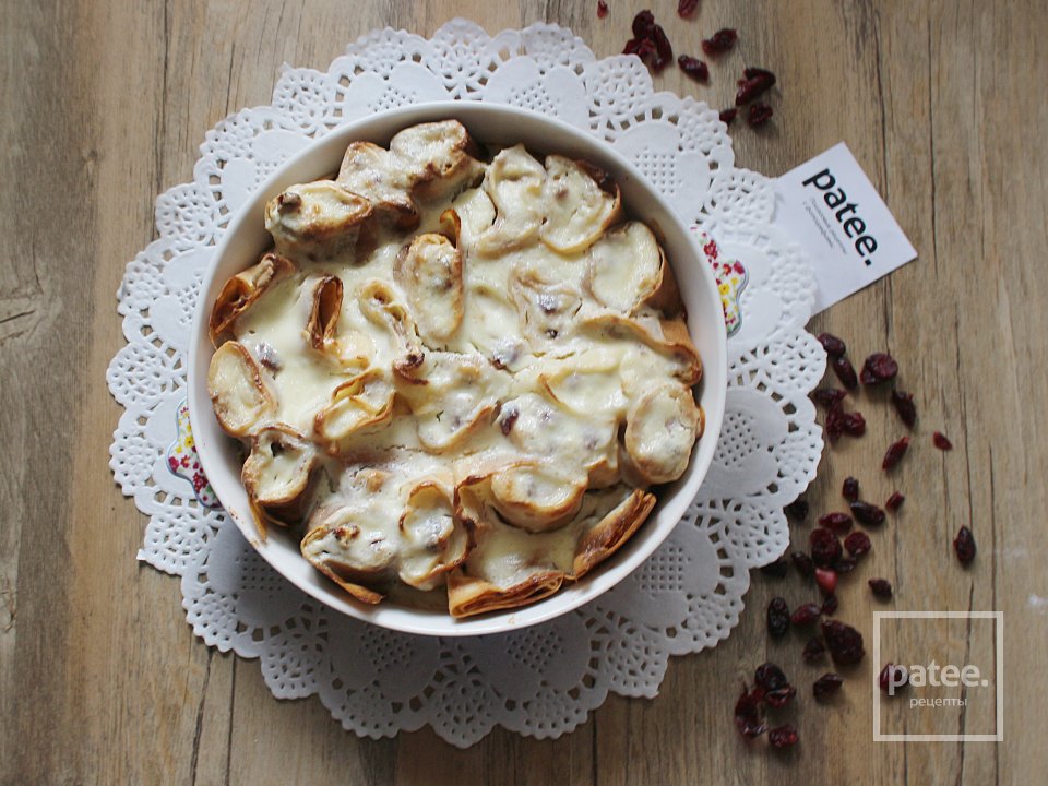 Блинная запеканка с творогом и клюквой - Шаг 12