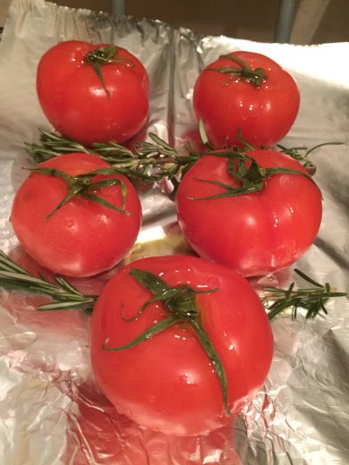 Суп из печеных томатов с соусом песто - Шаг 1