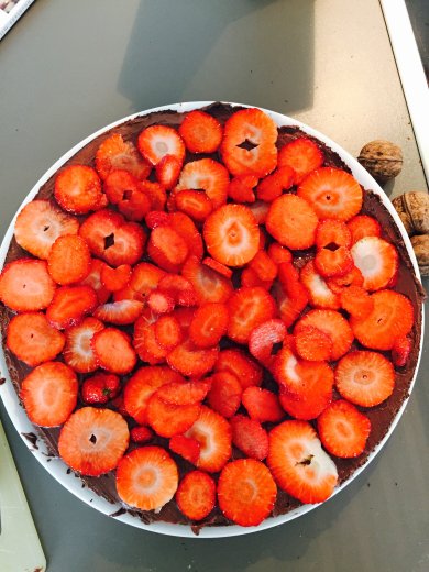 Клубничный пирог с нутеллой - Шаг 4