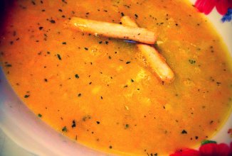 Суп из красной чечевицы.