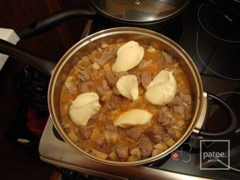 МЯСО В СЫРНОМ СОУСЕ 🍄 - Шаг 3