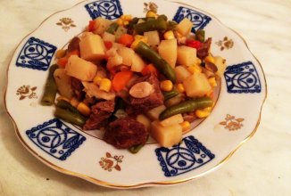 Рагу из телятины с овощами