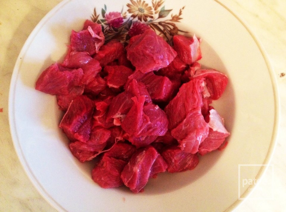 Рагу из телятины с овощами - Шаг 1