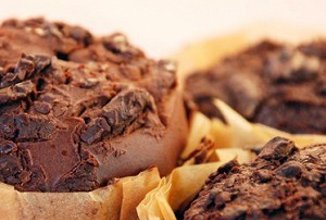 Шоколадные Маффины с какао)