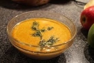 Сливочный суп с лососем