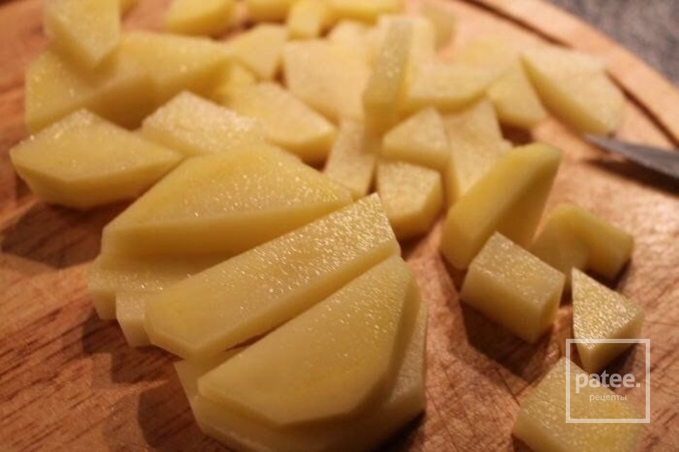 Сливочный суп с лососем - Шаг 1