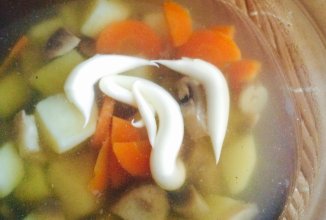 Грибной супчик из шампиньонов