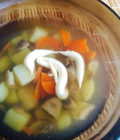 Грибной супчик из шампиньонов - Шаг 5