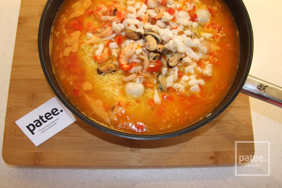 Простая паэлья с морепродуктами - Шаг 10