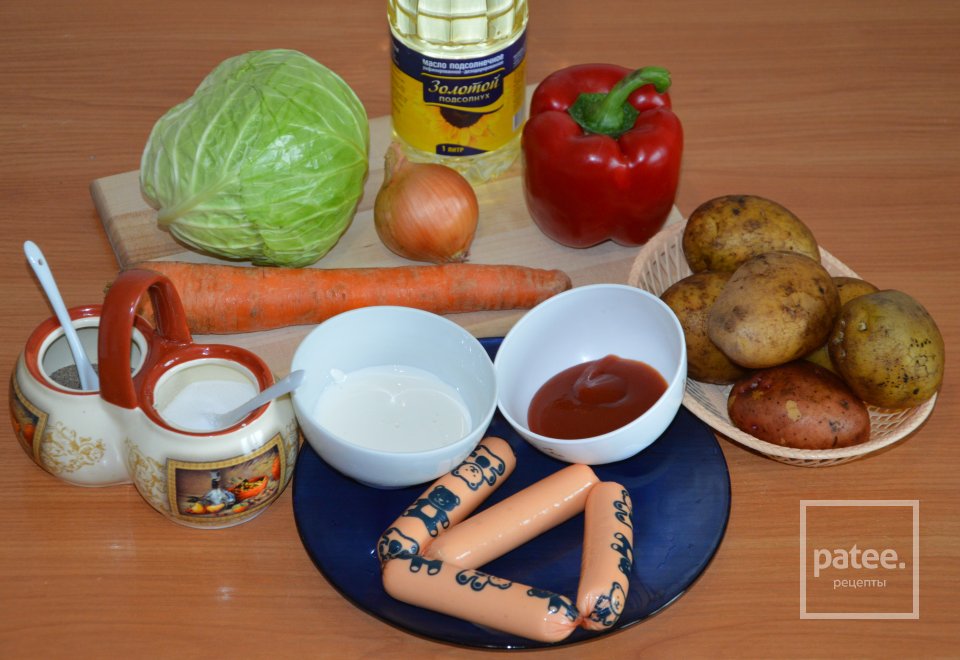 Овощное рагу с сосисками - Шаг 1