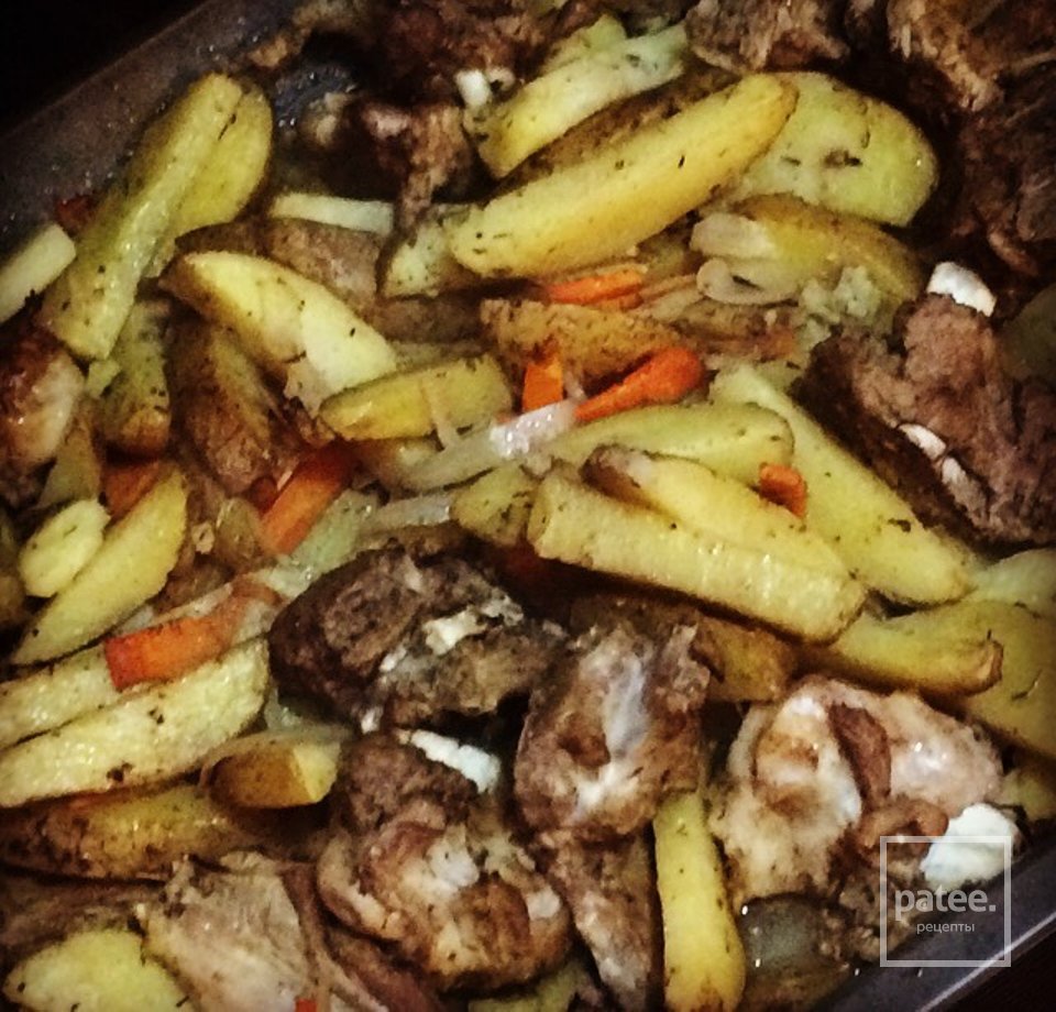 Баранина с картофелем и овощами - Шаг 4