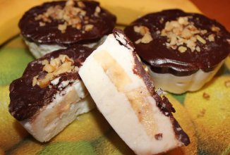 Легкий творожно-банановый десерт