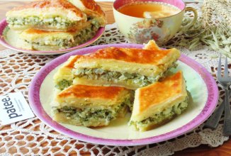 Пирог с сыром и шпинатом