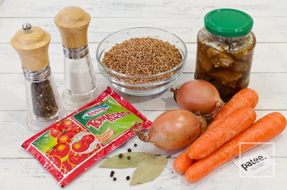 Гречка с говяжьей тушенкой - Шаг 1